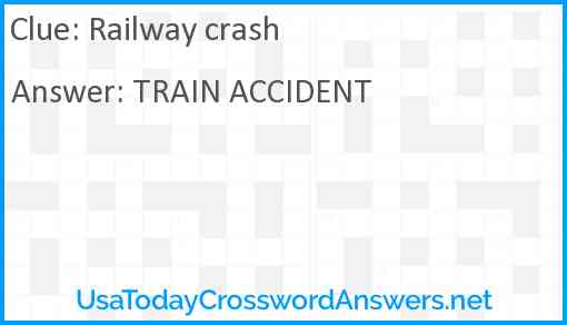 Railway crash Answer