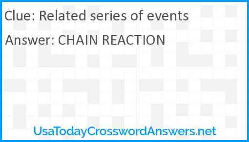 Related series of events Answer