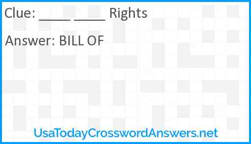 ___ rights Answer