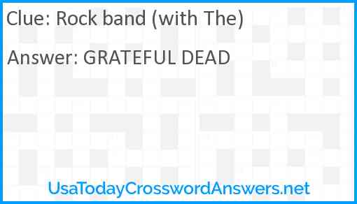 Rock band (with The) Answer