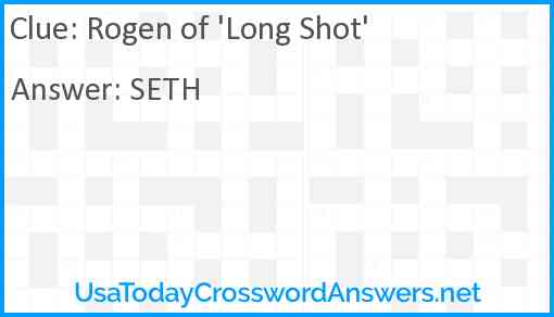 Rogen of 'Long Shot' Answer
