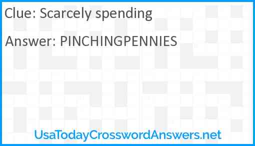 Scarcely spending Answer
