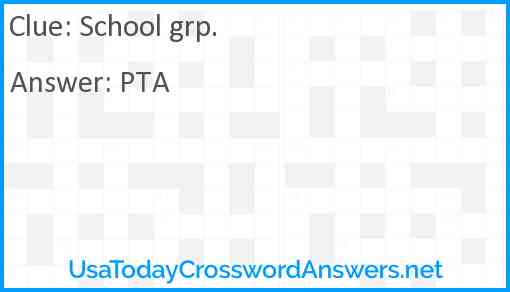 School grp. Answer