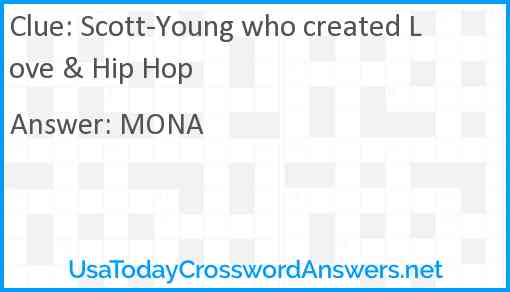 Scott-Young who created Love & Hip Hop Answer