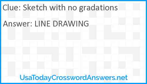Sketch with no gradations Answer