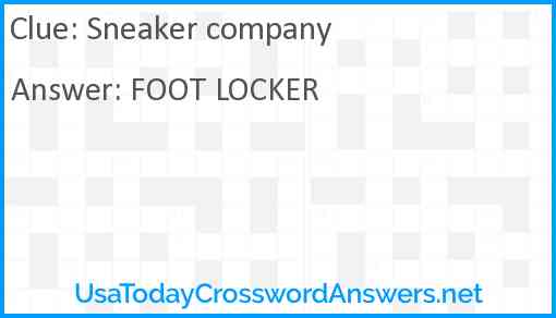 Sneaker company Answer