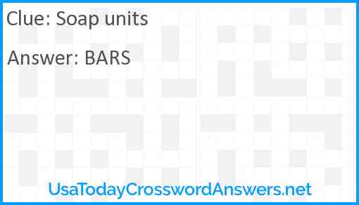 Soap units Answer