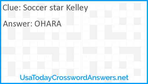 Soccer star Kelley Answer