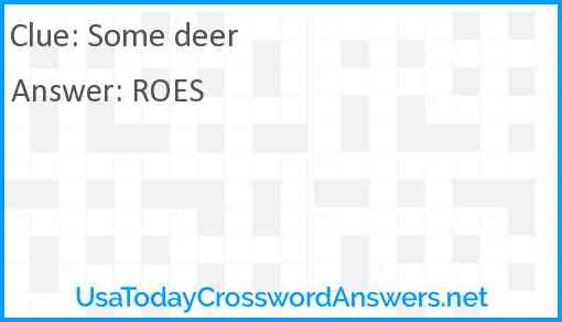 Some deer Answer