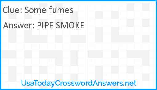 Some fumes Answer