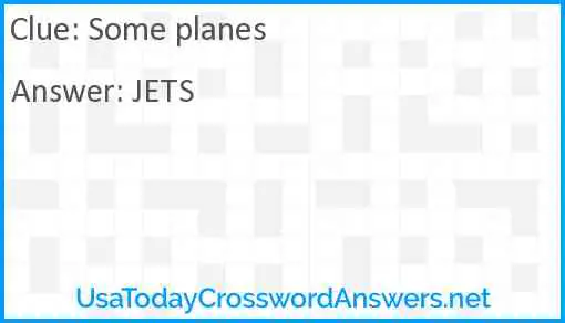 Some planes Answer