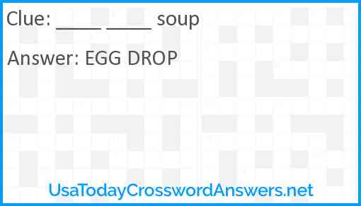 ____ ____ soup Answer