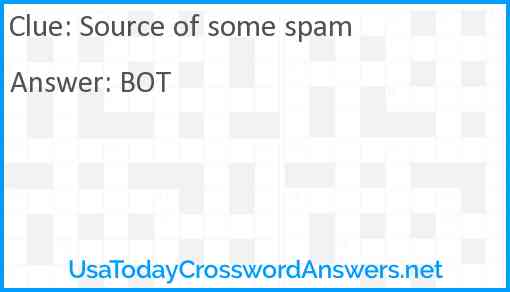 Source of some spam Answer