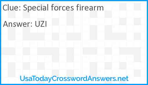 Special forces firearm Answer