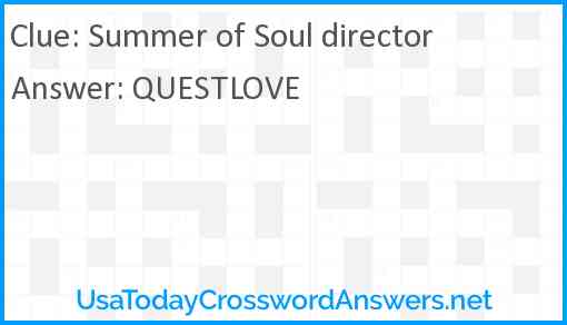 Summer of Soul director Answer