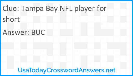 Tampa Bay NFL player for short Answer