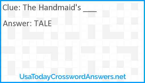 The Handmaid's ___ Answer