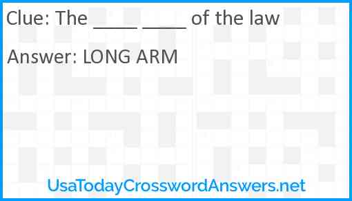 The ____ ____ of the law Answer