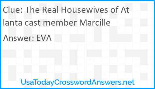 The Real Housewives of Atlanta cast member Marcille Answer