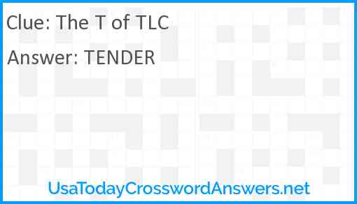 The T of TLC Answer