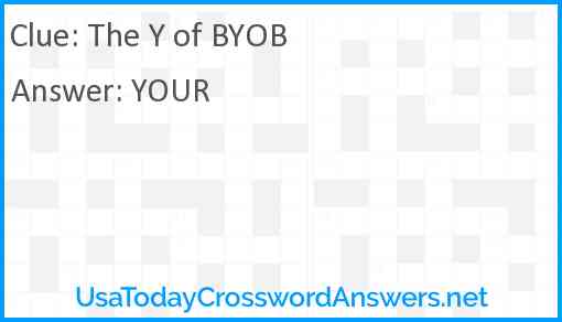 The Y of BYOB Answer