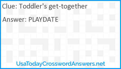Toddler's get-together Answer