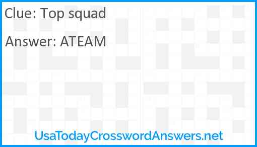 Top squad Answer