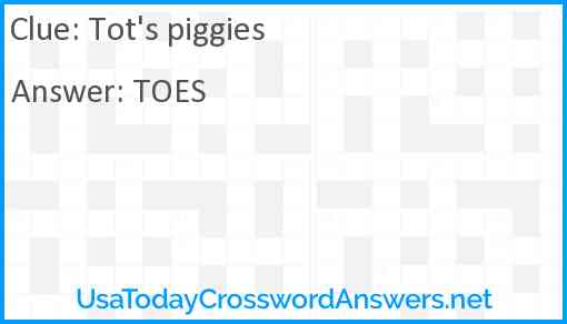 Tot's piggies Answer