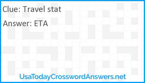 Travel stat Answer