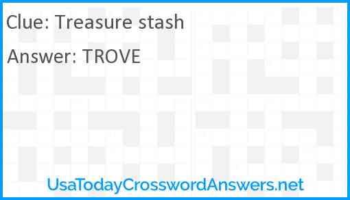 Treasure stash Answer