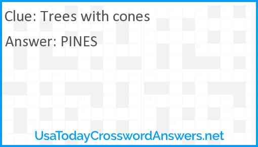 Trees with cones Answer
