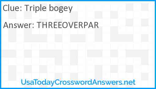 Triple bogey Answer