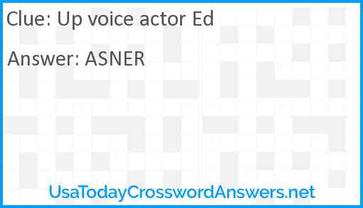 Up voice actor Ed Answer