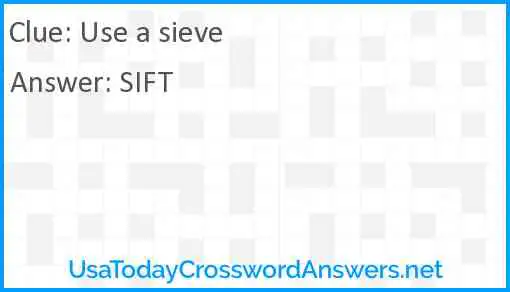 Use a sieve Answer