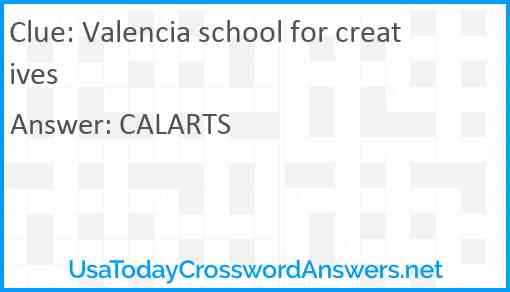 Valencia school for creatives Answer
