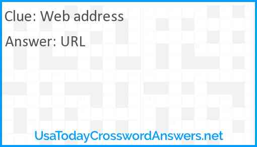 Web address Answer