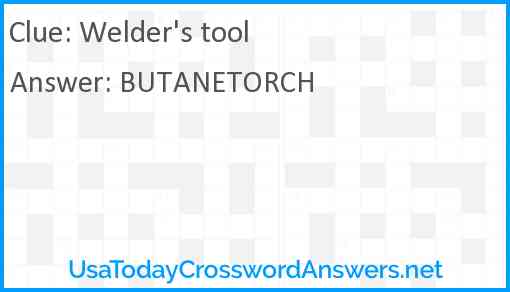 Welder's tool Answer