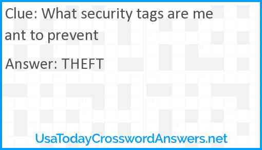 What security tags are meant to prevent Answer