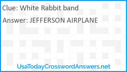 White Rabbit band Answer