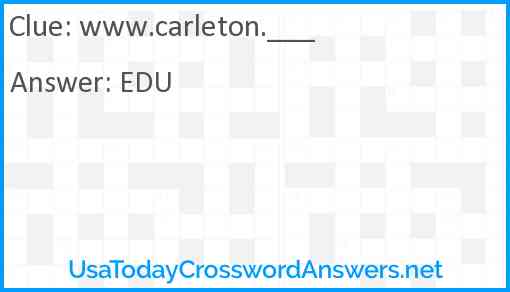 www.carleton.___ Answer